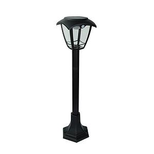 SOLAR PANEL COLUMN LIGHT WITH MOVEMENT SENSOR 6W 400LM 165x225x210mm 3CCT